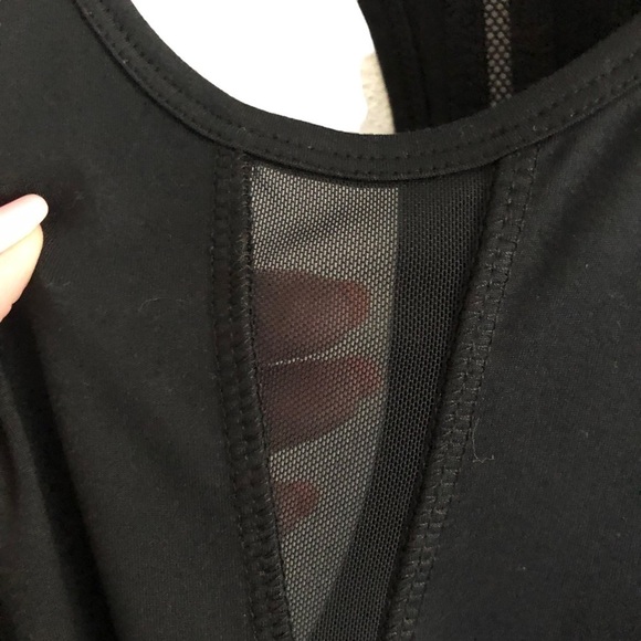 Zyia Effortless Racerback Tank Mesh Details Black Size Medium - Picture 5 of 11